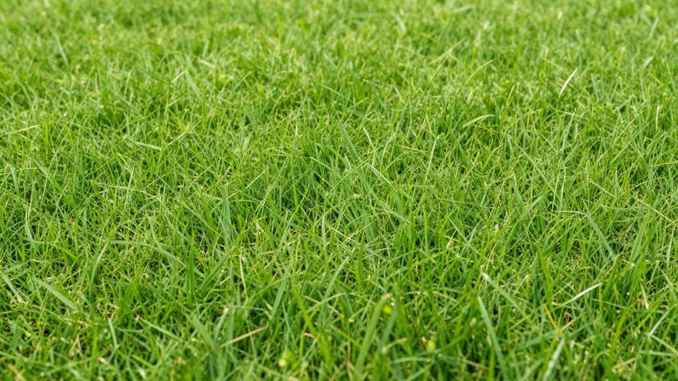 lush green grass lawn close-up